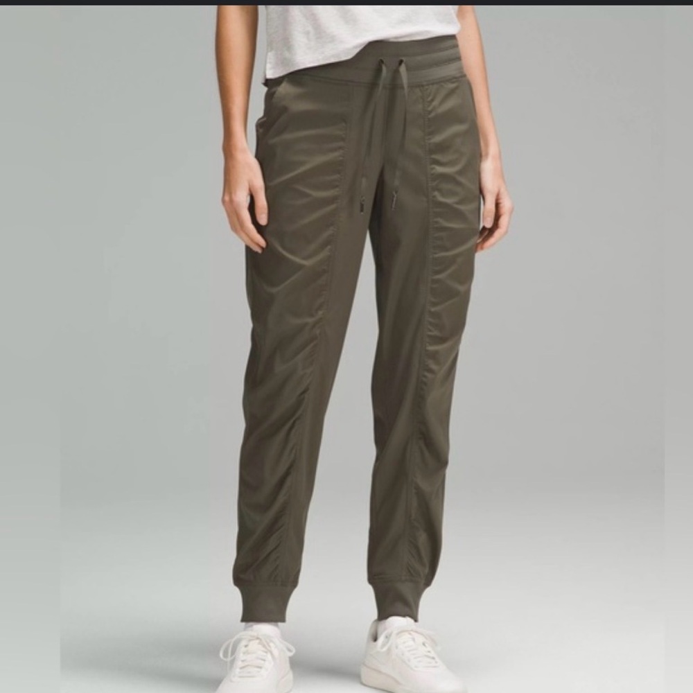 Lululemon Dance studio mid rise jogger army green sz 8